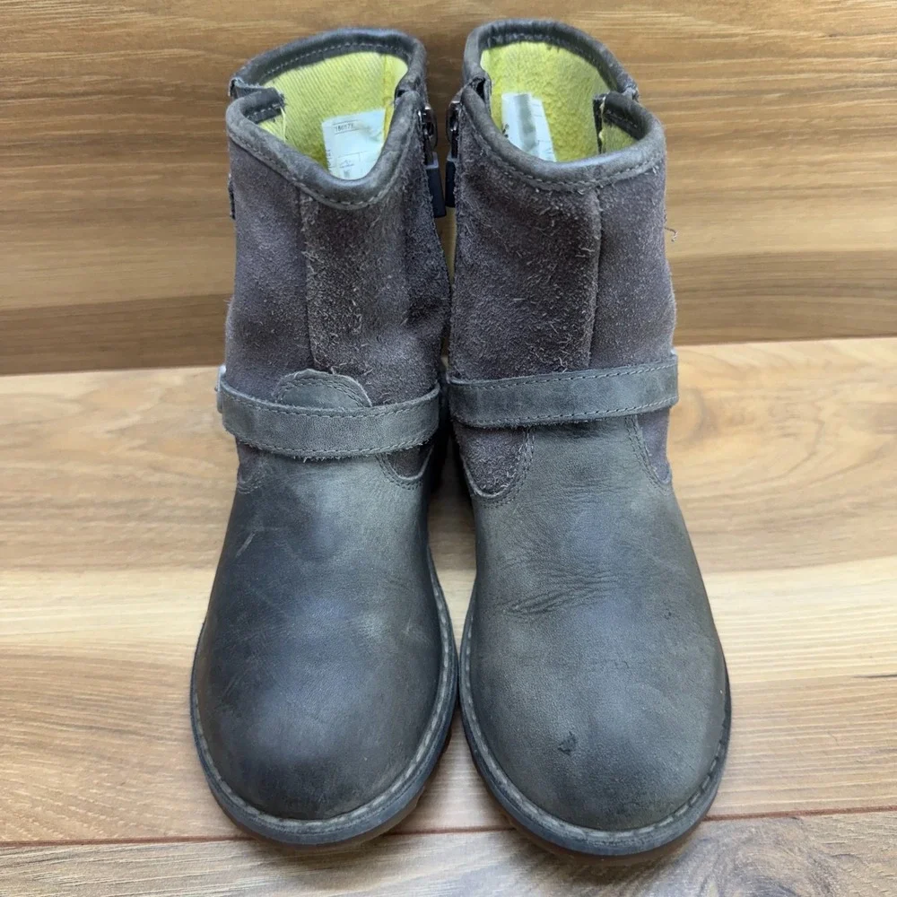 UGG‎ Toddler Harwell Kids Boots 12 Gray Leather Zipper